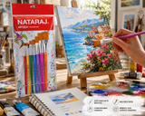 Nataraj Arteezi Flat Brushes Set – 7 Pieces