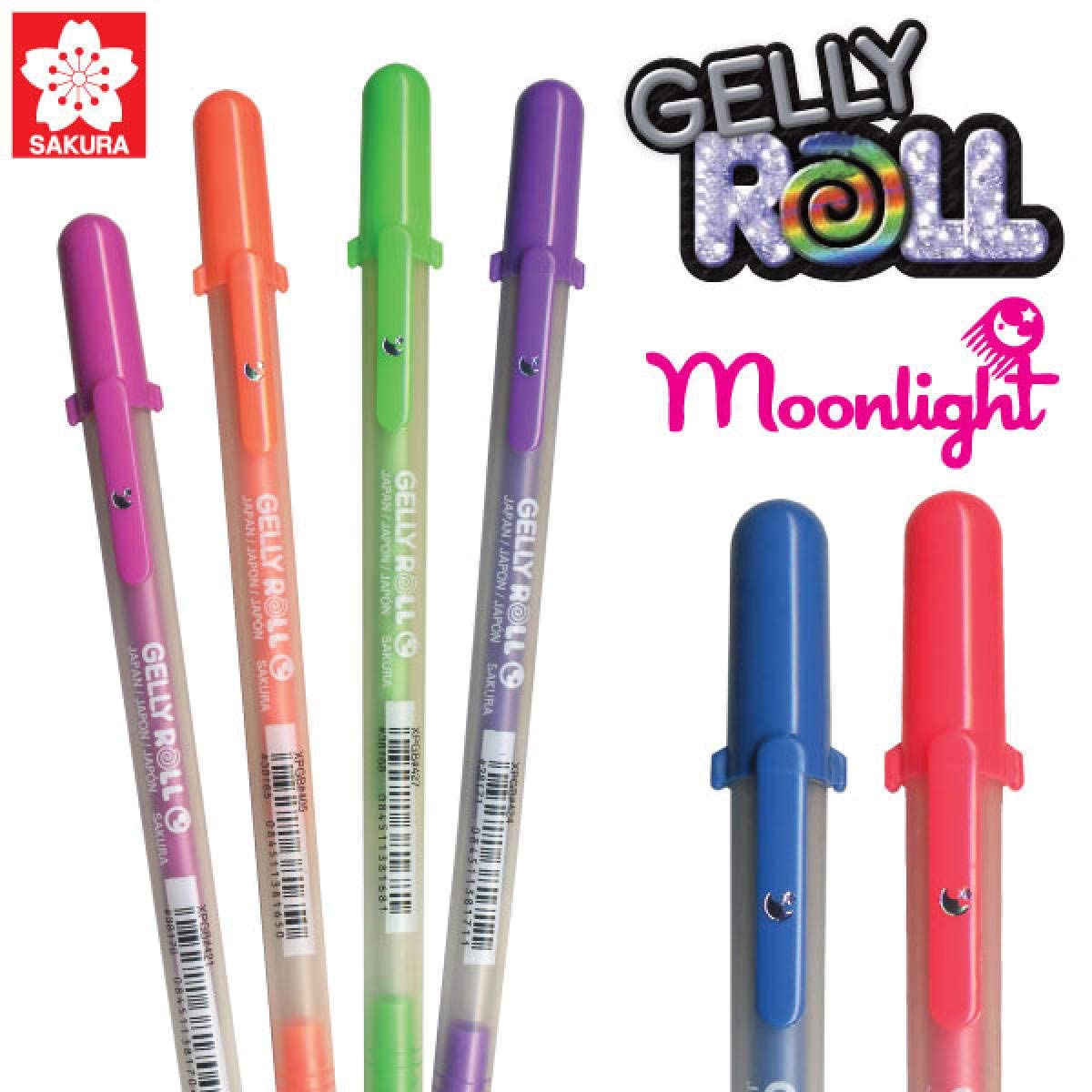 SAKURA GELLY ROLL MOONLIGHT & WHITE 12-PENS SET