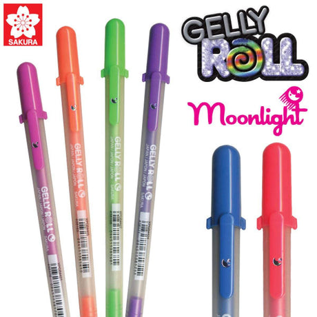 SAKURA GELLY ROLL MOONLIGHT & WHITE 12-PENS SET