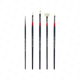 Daler Rowney Georgian Oil Long Hand 5 Brush Wallet 500