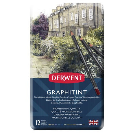 Derwent Graphitint Pencils 12 Tin