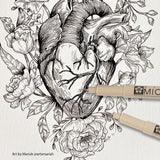 SAKURA PIGMA MICRON PEN-3PCS SET-BLACK