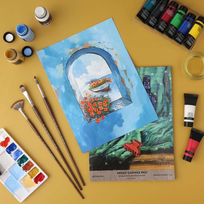 Panart Mixed Canvas Pad 9x12" – 10 Sheets (400/240/250/340/320 GSM)