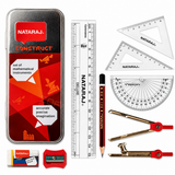 Nataraj Construct Mathematical Instrument Set with Metal Lead Box