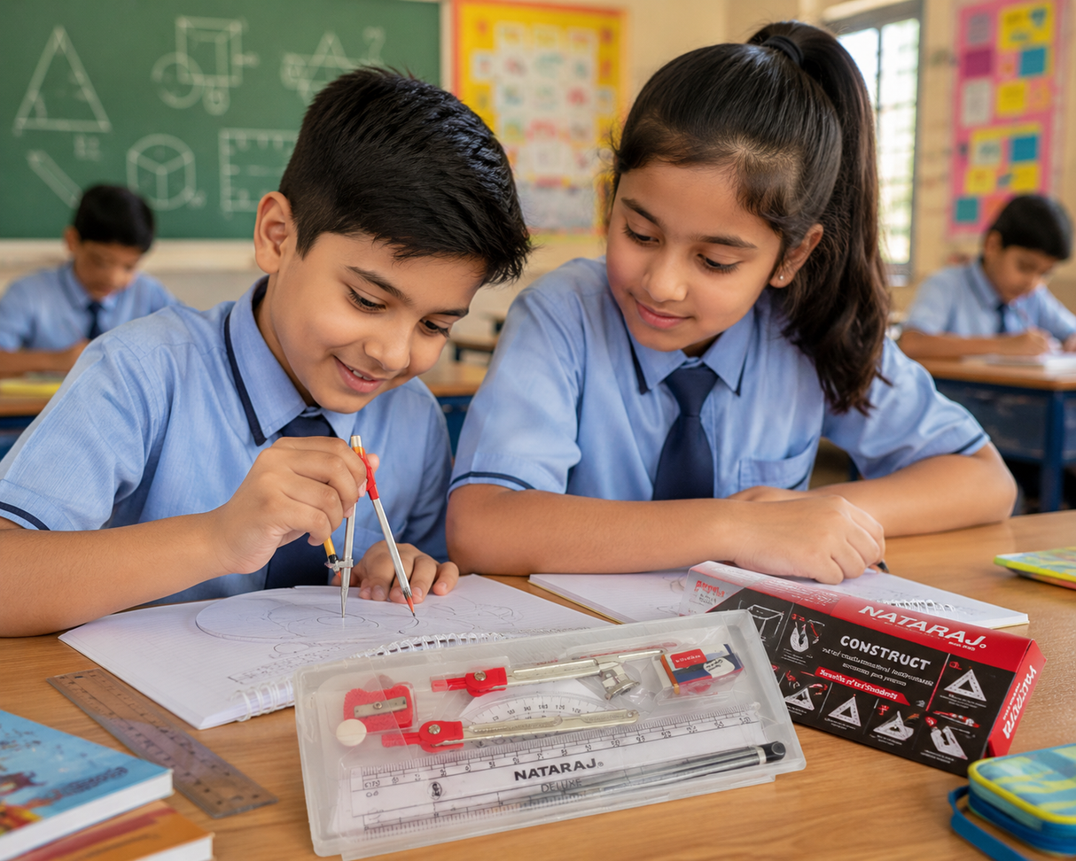 Nataraj Construct Mathematical Instrument Set