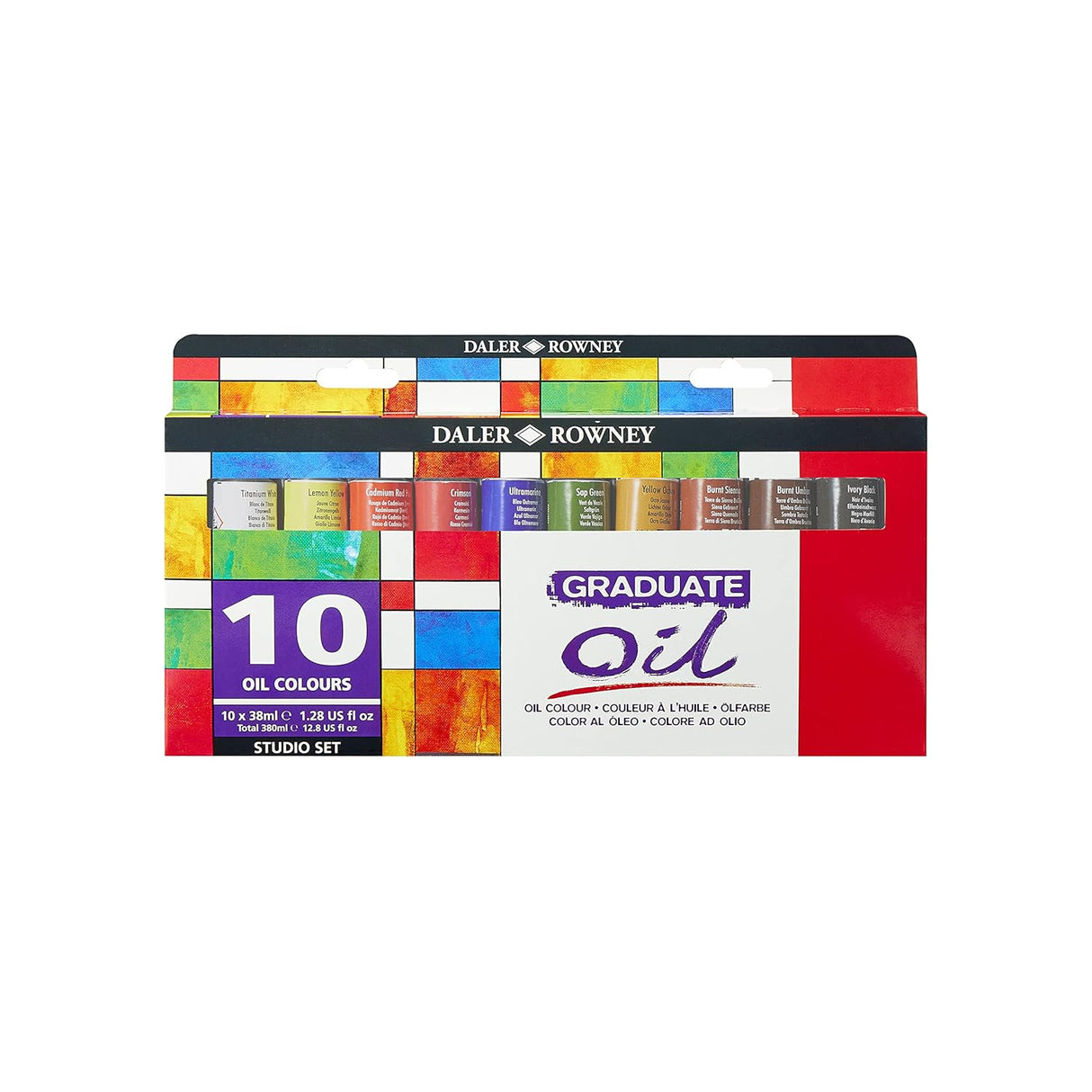 Daler Rowney Graduate Oil Selection Set 38ml Pack Of 10