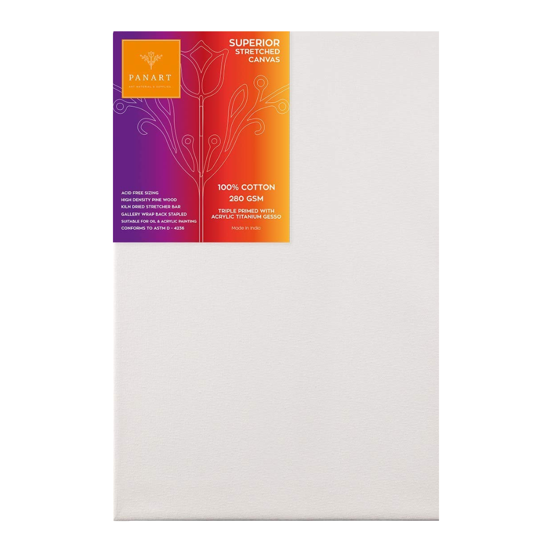 Panart Superior Stretched Cotton Canvas - 29.7x42cm (A3), 280gsm