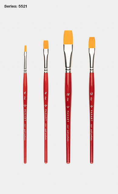 Panart Campus Synthetic Flat Short Handle Brush 5521-20
