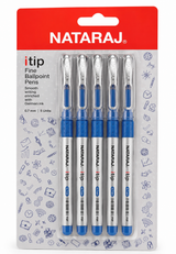 Nataraj Itip Ball Pen – 5-Piece Pack, Blue Ink