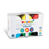 Primo Finger Paint Pots – 6 Colours, 50g Each, Carton Sleeve Pack