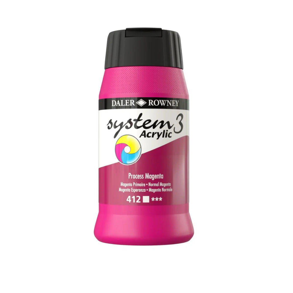 Daler Rowney System3 Acrylic Colours 500ml
