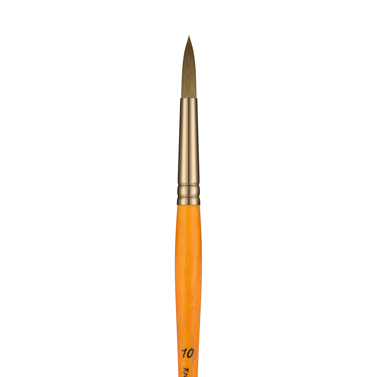 Panart Gold Green Synthetic Long Handle Brush Set of 3 Pcs-GG-03(FB-12 AG-8 R-10 )