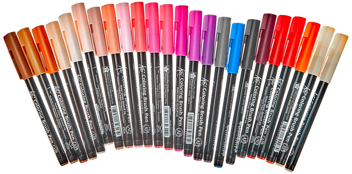 SAKURA KOI WATERCOLOR BRUSH MARKER SET-48PCS