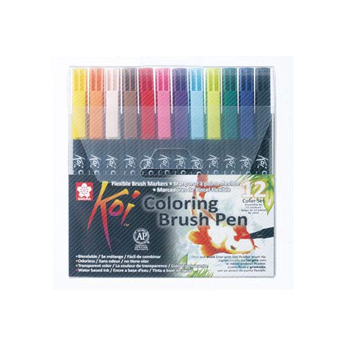 SAKURA KOI WATERCOLOR BRUSH MARKER-12 PCS