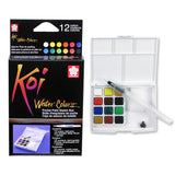 SAKURA KOI WATERCOLOR: 12-COLOR SET WITH BRUSH