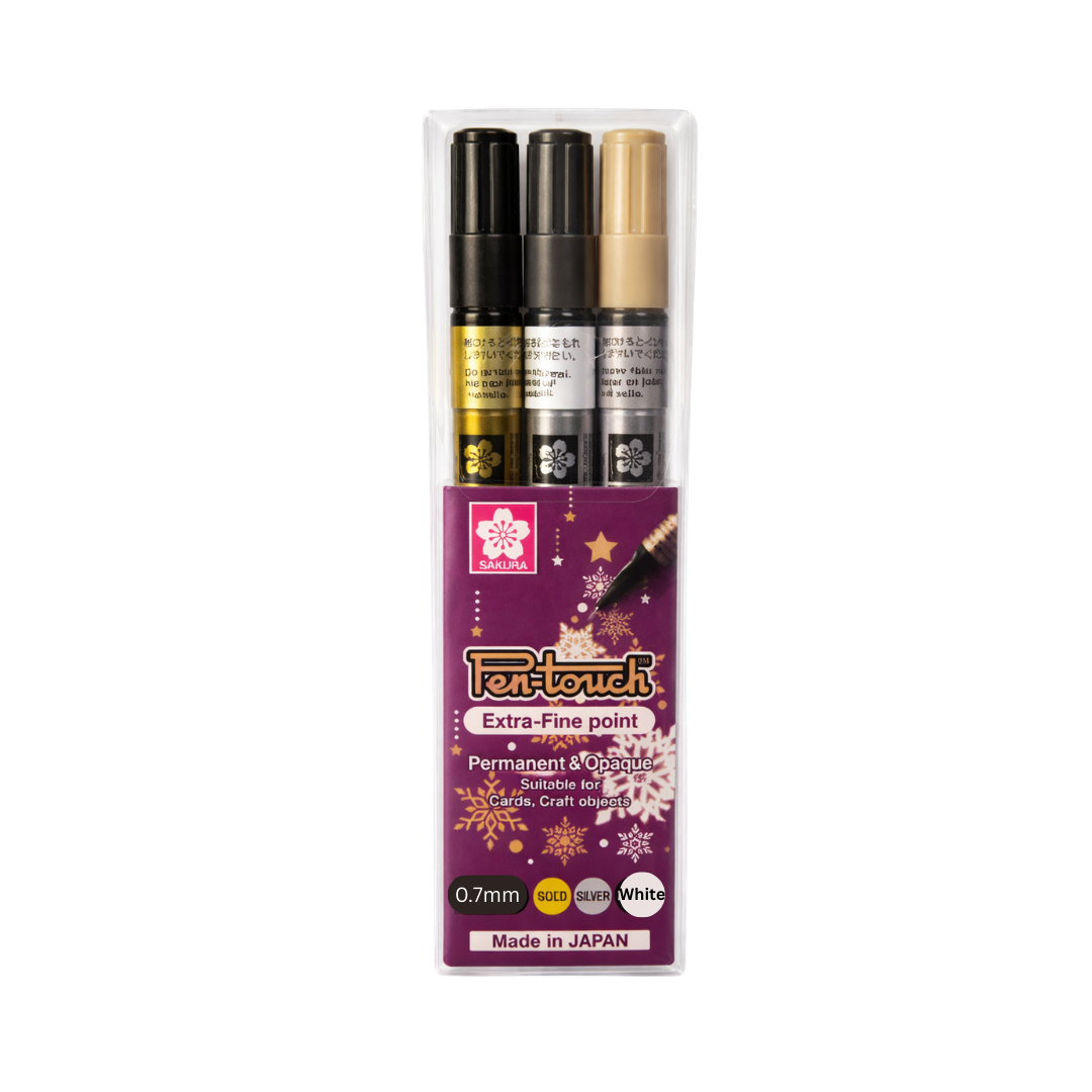 Sakura Pen Touch Extra-Fine Point Marker Set of 3