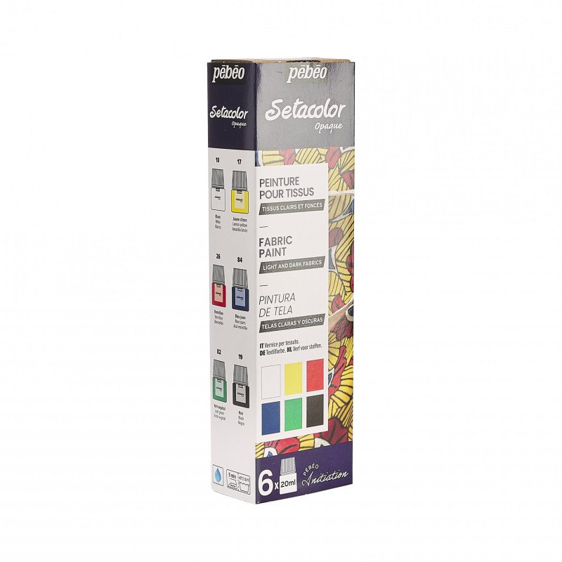 Pebeo Initiative Seta Opaque Matt Set 6x20ml