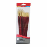 Daler Rowney Simply Bristle Long Hand Brush Set-10 Pcs