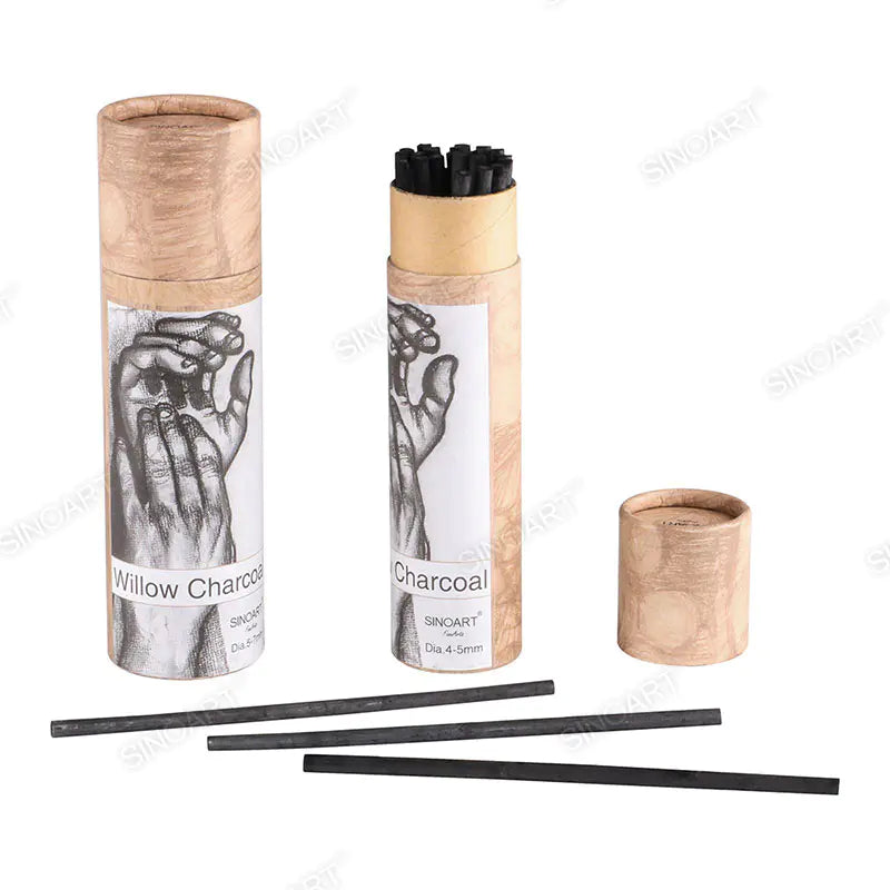 Sinoart Willow Charcoal Length 135mm x Dia.5-7mm,25 Pcs/box