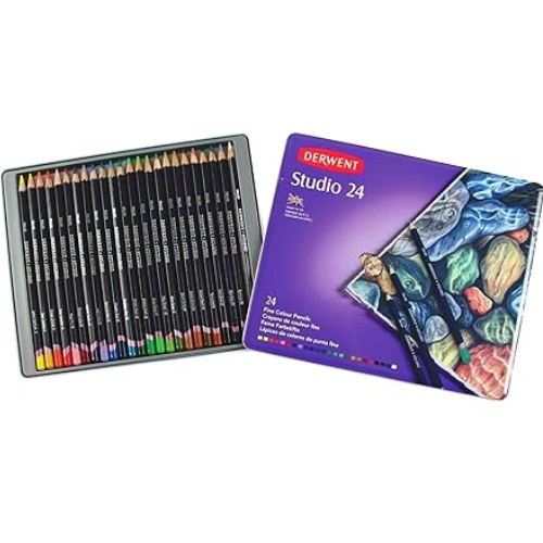 Derwent Studio Pencils Tin Of 24