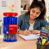 Nataraj Surfer Fine Ballpoint Pen Jar – 30 Pieces, 0.7mm Tip