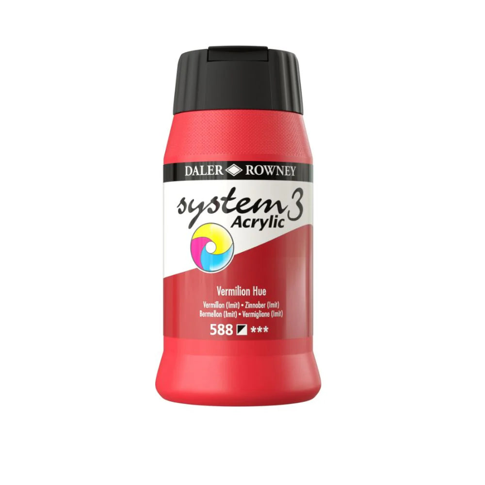 Daler Rowney System3 Acrylic Colours 500ml