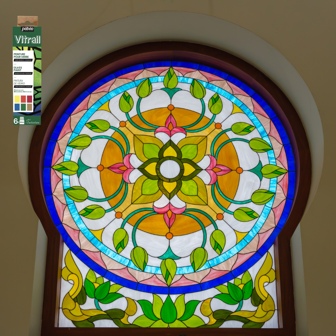 Pebeo Vitrail Glass Paint  Initiation Set - 6x20ml