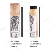 Sinoart Willow Charcoal Length 135mm x Dia.5-7mm,25 Pcs/box